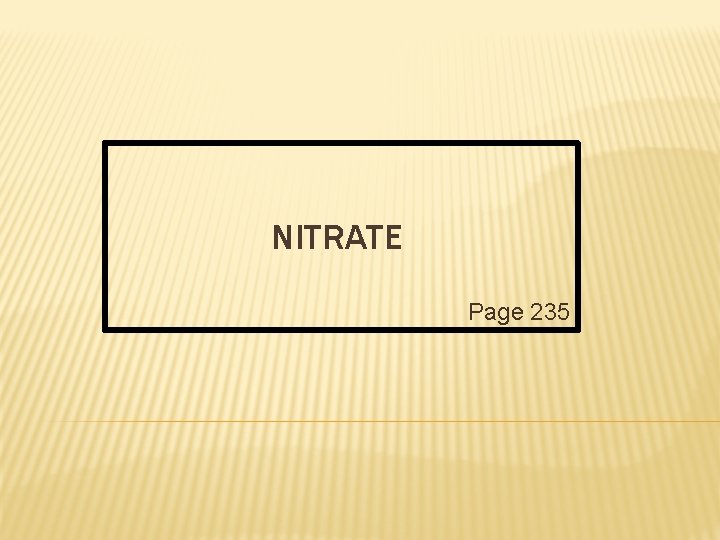 NITRATE Page 235 