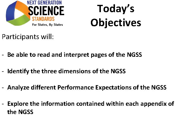 Today’s Objectives Participants will: - Be able to read and interpret pages of the