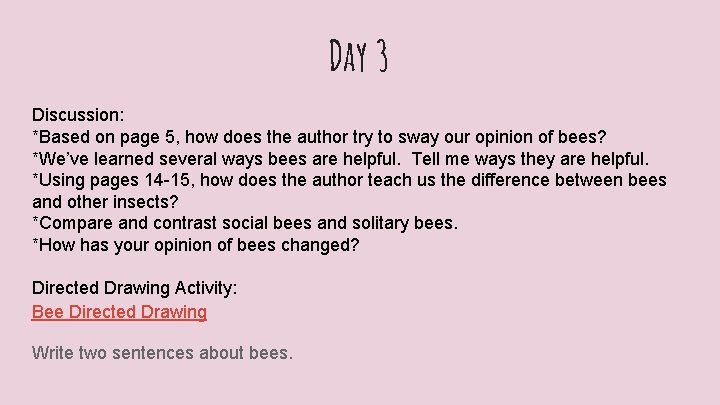 Day 3 Discussion: *Based on page 5, how does the author try to sway