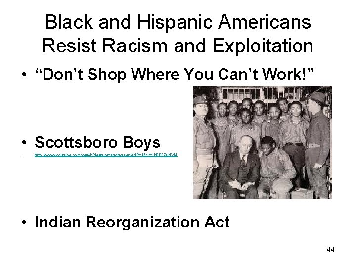 Black and Hispanic Americans Resist Racism and Exploitation • “Don’t Shop Where You Can’t
