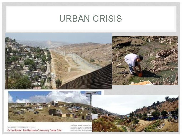 URBAN CRISIS 