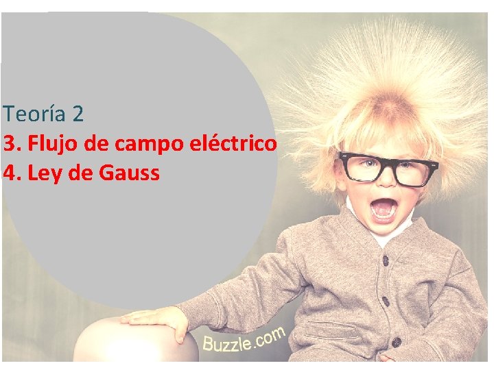 Teoría 2 3. Flujo de campo eléctrico 4. Ley de Gauss 