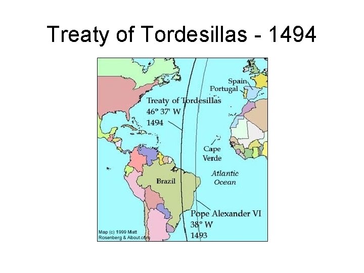 Treaty of Tordesillas - 1494 