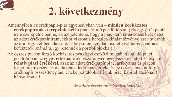 2. következmény • 