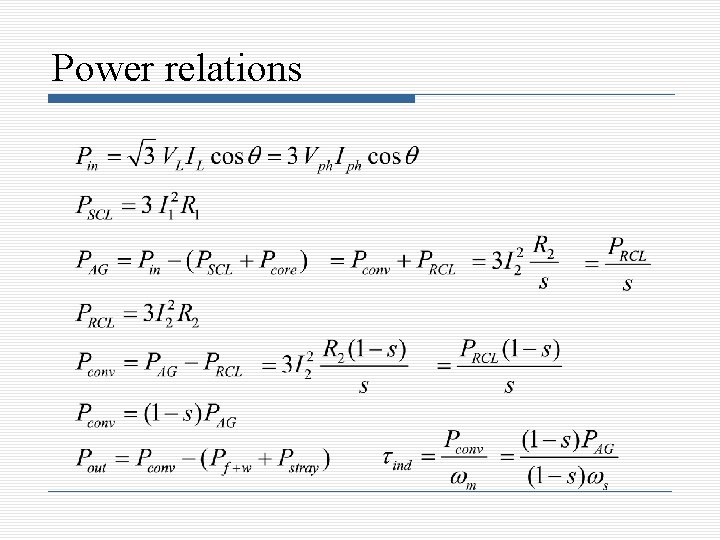 Power relations 