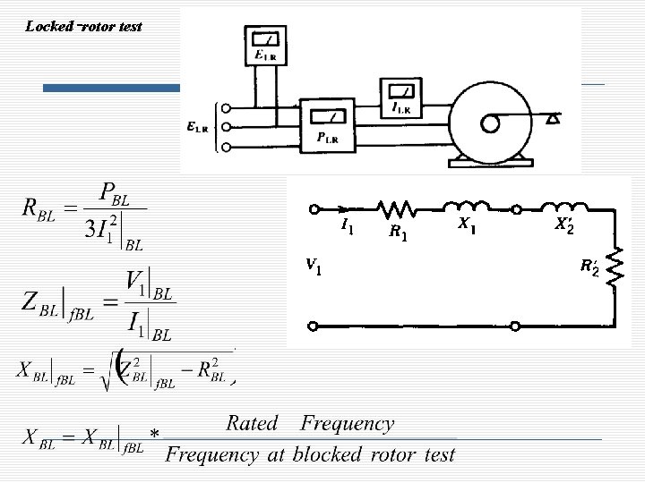 Locked‑rotor test 