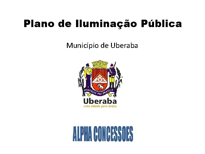 Plano de Iluminação Pública Município de Uberaba 