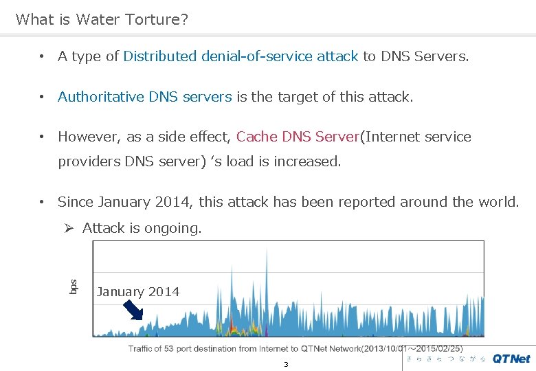 What is Water Torture? • A type of Distributed denial-of-service attack to DNS Servers.