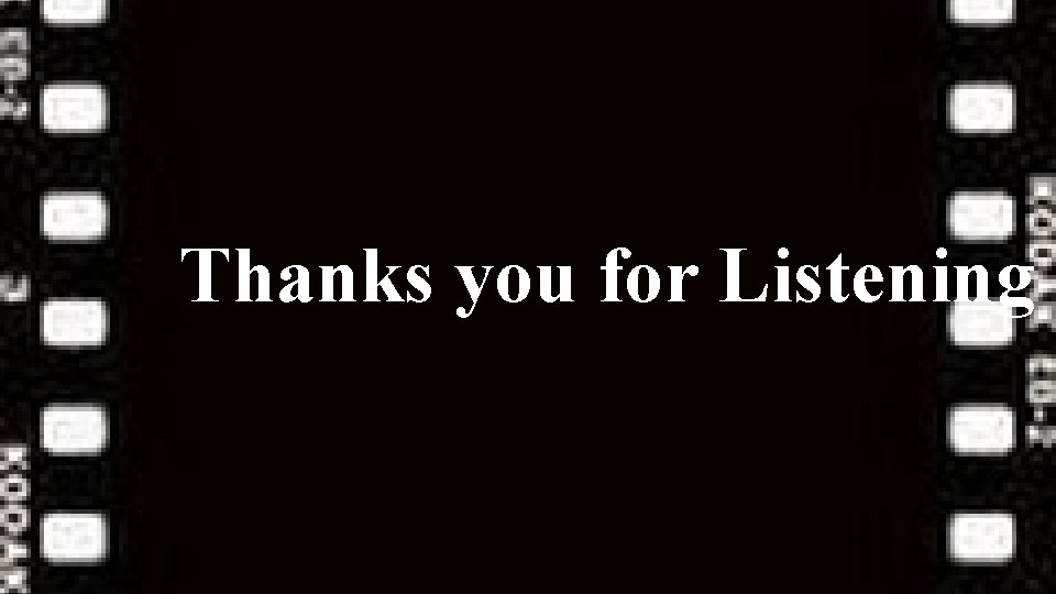 Thanks you for Listening Thanks you for Listening