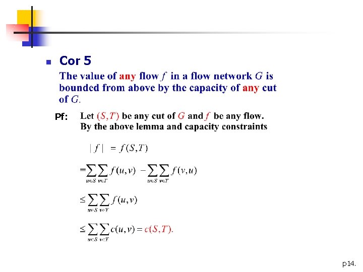 n Cor 5 Pf: p 14. 