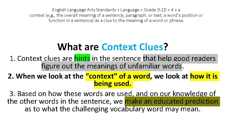 English Language Arts Standards » Language » Grade 9 -10 » 4 » a