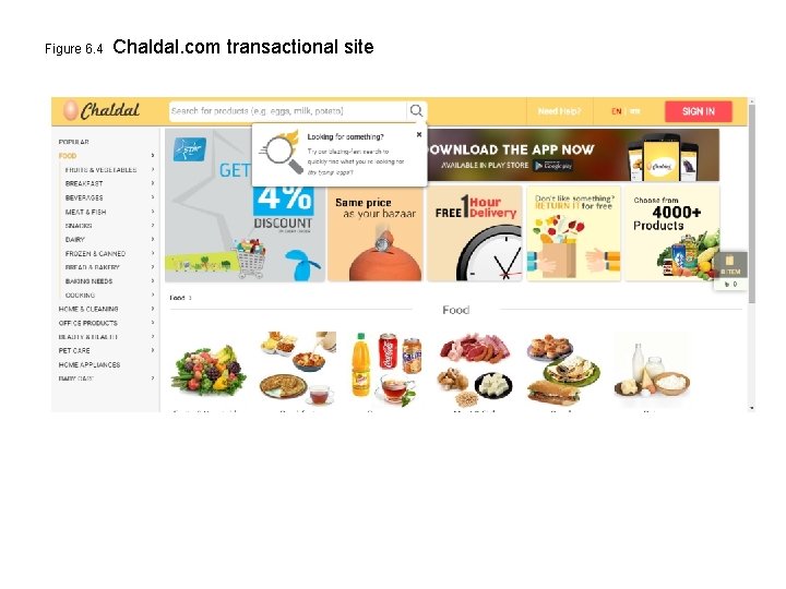 Figure 6. 4 Chaldal. com transactional site 