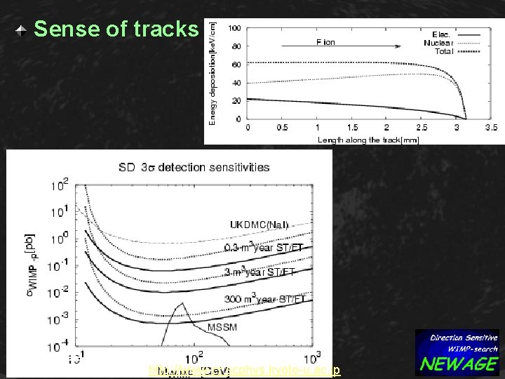 Sense of tracks 2004年 9月29日 身内賢太朗 @ 日本物理学会 http: //www-cr. scphys. kyoto-u. ac. jp