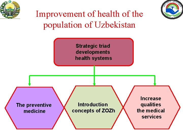 Improvement of health of the population of Uzbekistan Strategic triad developments health systems The