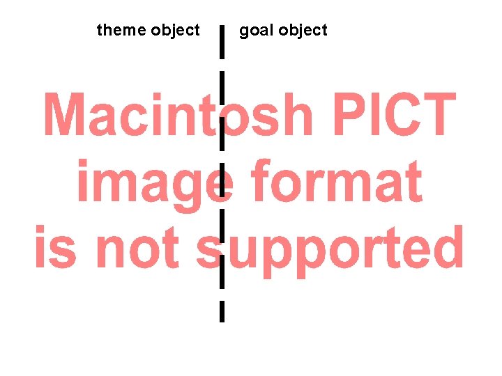 theme object goal object 
