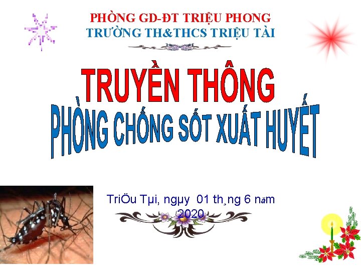 PHÒNG GD-ĐT TRIỆU PHONG TRƯỜNG TH&THCS TRIỆU TÀI TriÖu Tµi, ngµy 01 th¸ng 6