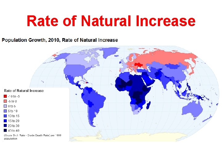 Rate of Natural Increase 