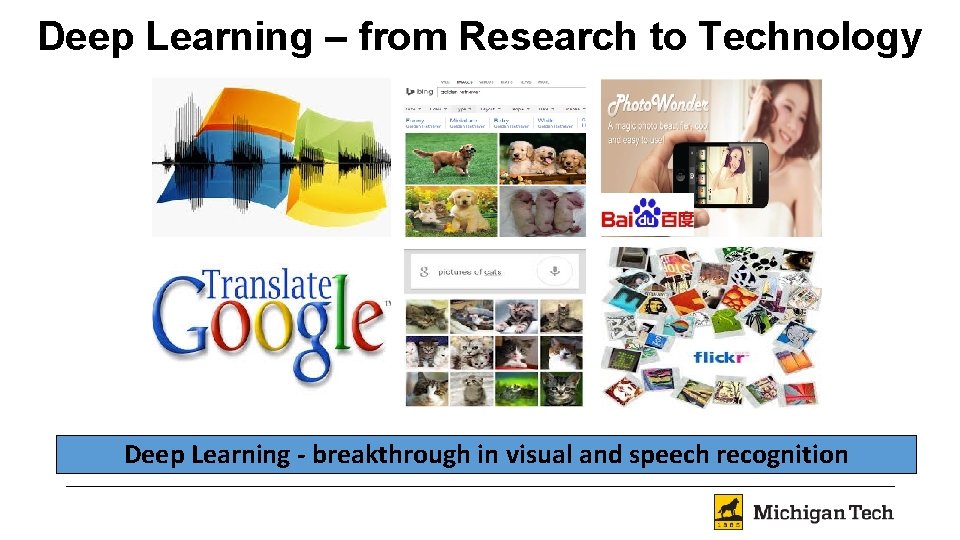 Deep Learning – from Research to Technology 4/6/2020 Deep Learning - breakthrough in visual