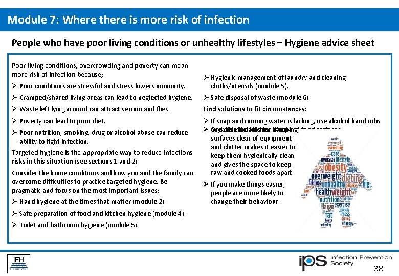 Module 7: Where there is more risk of infection People who have poor living Module 7: Where there is more risk of infection People who have poor living