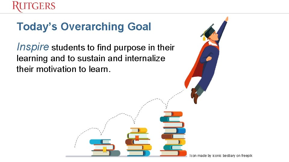 Today’s Overarching Goal Inspire students to find purpose in their learning and to sustain