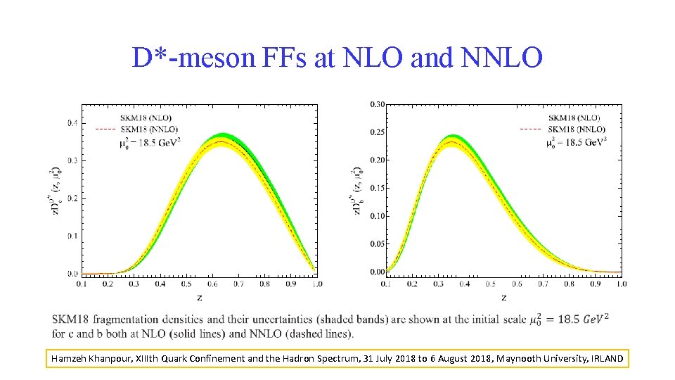 D*-meson FFs at NLO and NNLO Hamzeh Khanpour, XIIIth Quark Confinement and the Hadron D*-meson FFs at NLO and NNLO Hamzeh Khanpour, XIIIth Quark Confinement and the Hadron