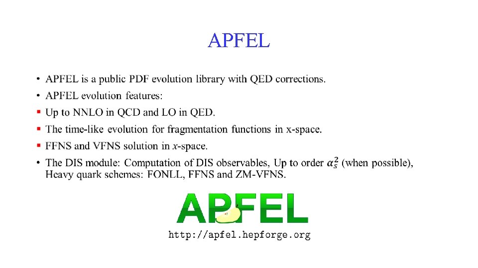 APFEL • APFEL •