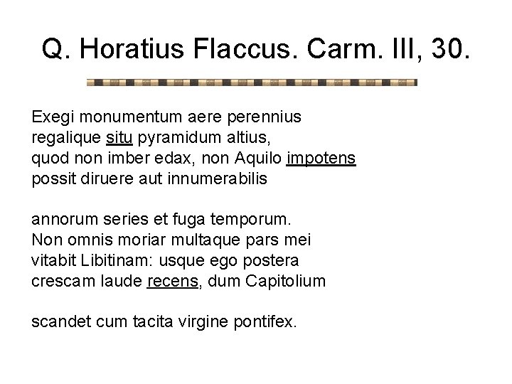 Carm I 22 Integer vitae scelerisque purus non