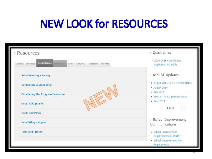 NEW LOOK for RESOURCES W E N 38 