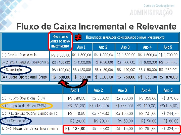 Fluxo de Caixa Incremental e Relevante 