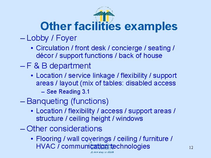 Session 6 Topic 6 Managing Departmental Facilities 1