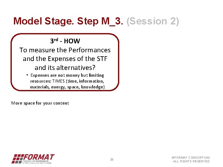 Model Stage. Step M_3. (Session 2) 3 rd - HOW To measure the Performances