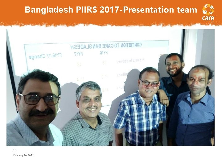 Bangladesh PIIRS 2017 -Presentation team 15 February 26, 2021 