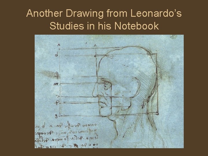 Another Drawing from Leonardo’s Studies in his Notebook 