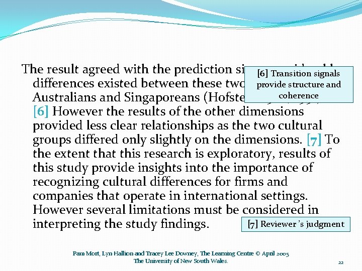 The result agreed with the prediction since considerable [6] Transition signals differences existed between