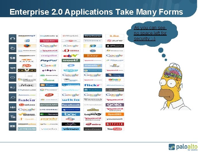 Enterprise 2. 0 Applications Take Many Forms As you can see, no space left