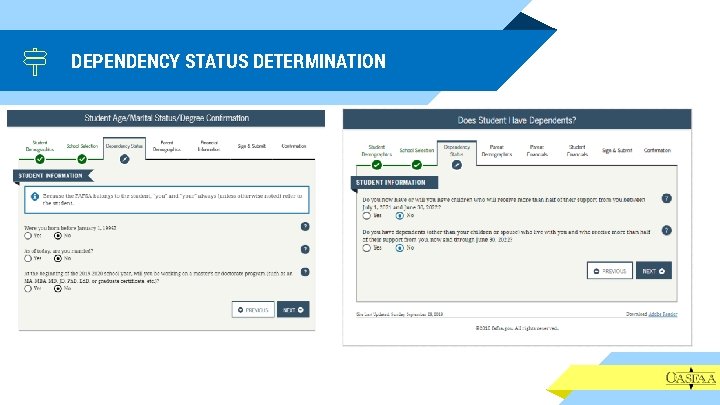 DEPENDENCY STATUS DETERMINATION 