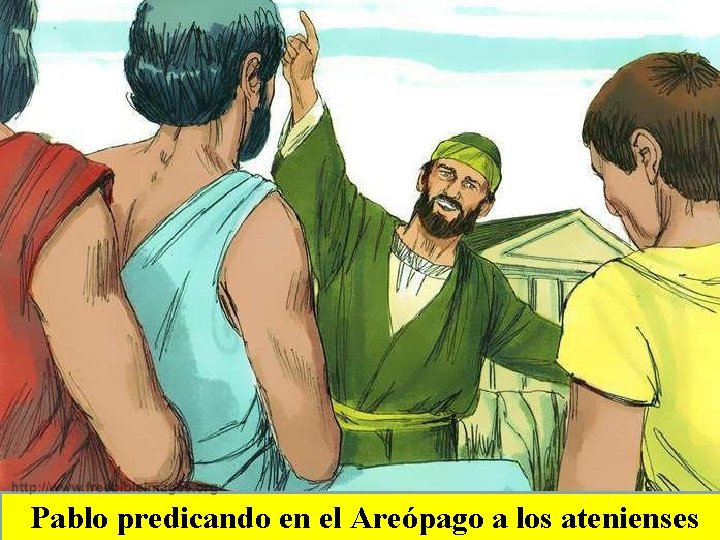 Pablo predicando en el Areópago a los atenienses 