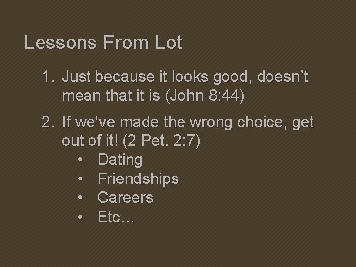 Lessons From Lot 1. Just because it looks good, doesn’t mean that it is Lessons From Lot 1. Just because it looks good, doesn’t mean that it is