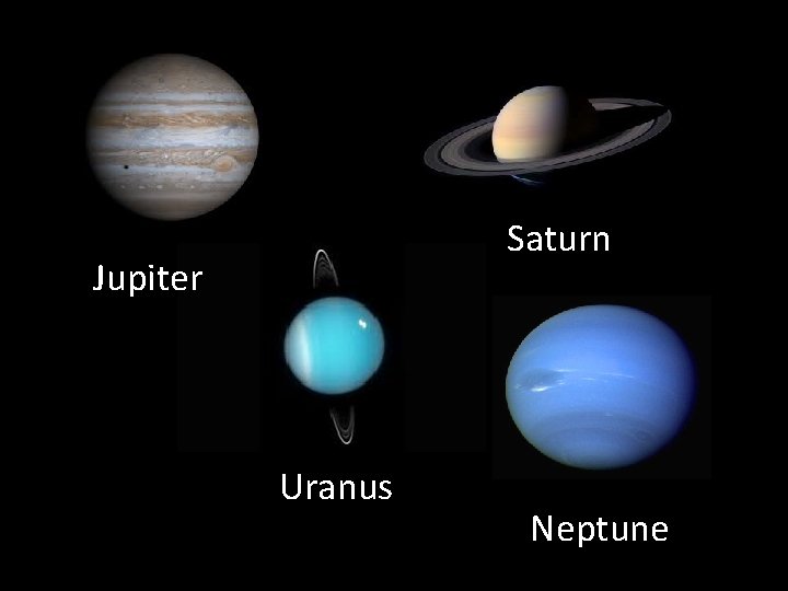 Saturn Jupiter Uranus Neptune 