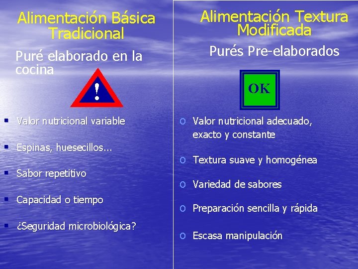 Alimentación Básica Tradicional Puré elaborado en la cocina ! § Valor nutricional variable § Alimentación Básica Tradicional Puré elaborado en la cocina ! § Valor nutricional variable §