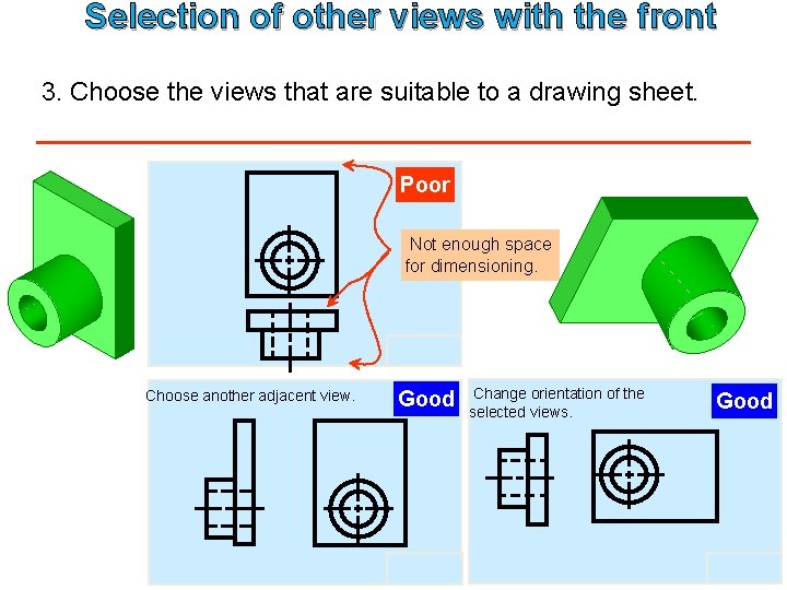 Selection of other views with the front 3. Choose the views that are suitable
