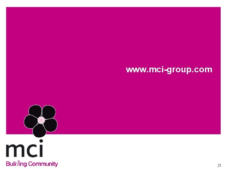 www. mci-group. com 21 