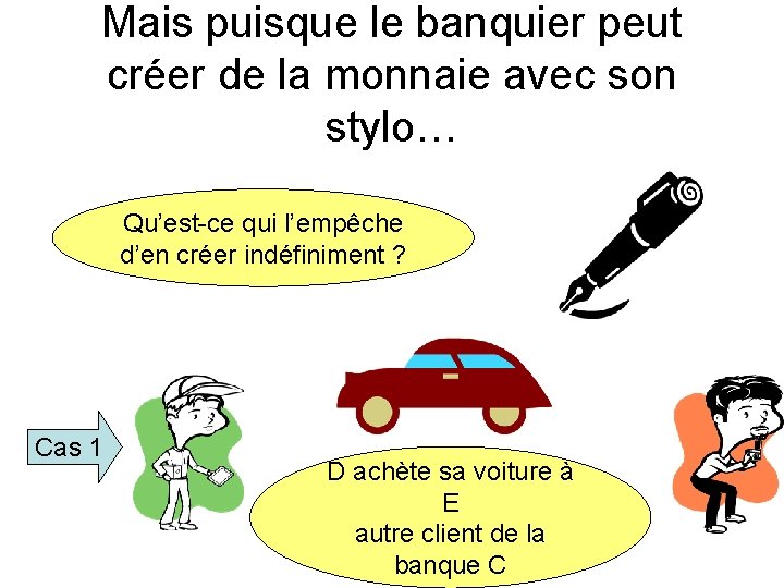 Mais puisque le banquier peut créer de la monnaie avec son stylo… Qu’est-ce qui