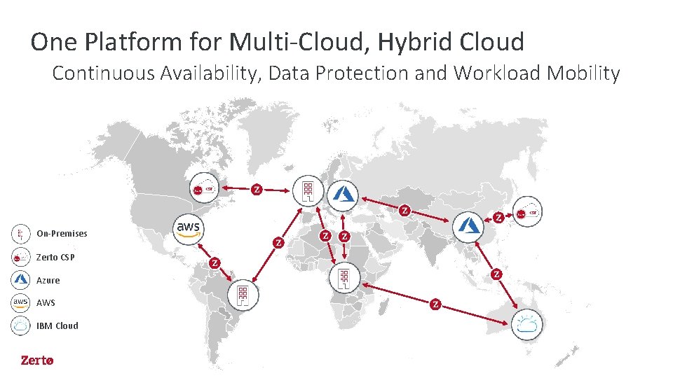 One Platform for Multi-Cloud, Hybrid Cloud Continuous Availability, Data Protection and Workload Mobility On-Premises