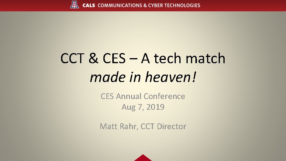 CCT & CES – A tech match made in heaven! CES Annual Conference Aug