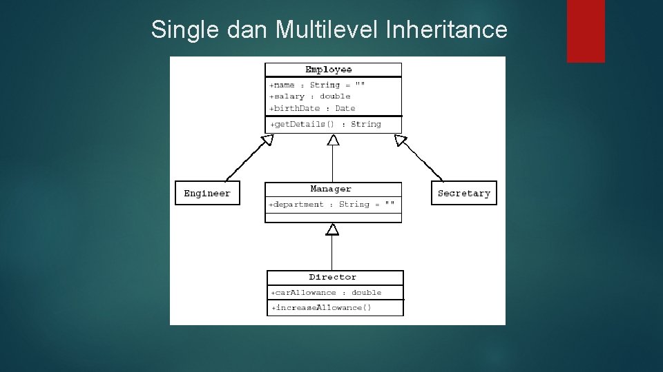 Single dan Multilevel Inheritance 