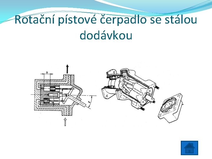 Rotační pístové čerpadlo se stálou dodávkou 