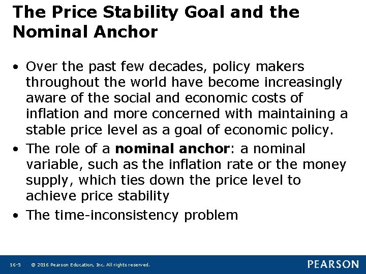 The Price Stability Goal and the Nominal Anchor • Over the past few decades, The Price Stability Goal and the Nominal Anchor • Over the past few decades,
