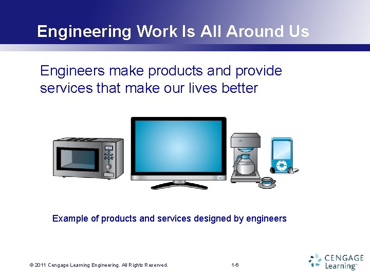 Engineering Work Is All Around Us Engineers make products and provide services that make