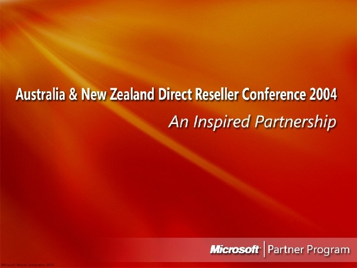 Microsoft Partner Conference 2004 1 